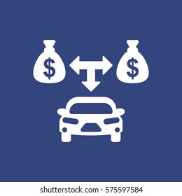 Money Icon Vector flat design style