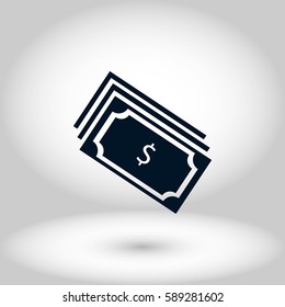 money icon vector, flat design best vector icon