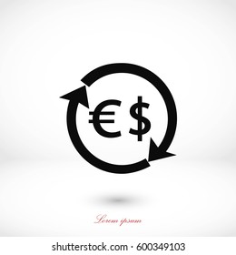 Money icon vector, flat design best vector icon