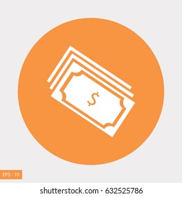 money icon vector, flat design best vector icon