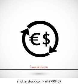 Money icon vector, flat design best vector icon
