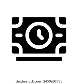 Geld-Symbol. Vektorgrafik-Glyphensymbol für Ihre Website, Ihr Handy, Ihre Präsentation und Ihr Logo-Design.