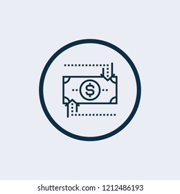 Money icon. Vector illustration