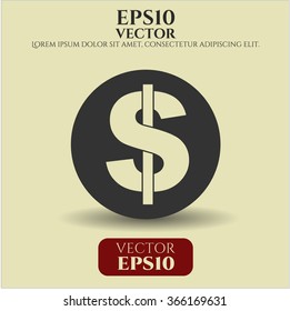 Ilustración del vector del icono de dinero