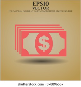 Money icon vector illustration