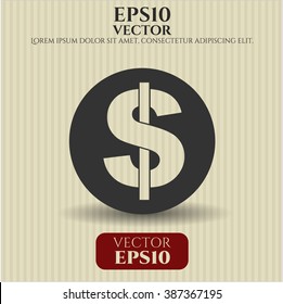 Ilustración del vector del icono de dinero