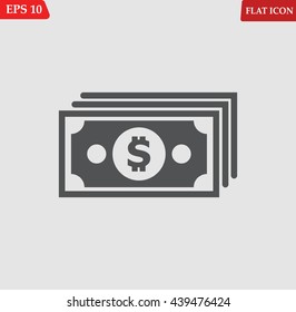 Money icon. Vector illustration