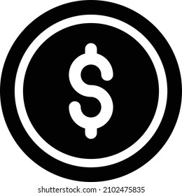 Money Icon Vektorgrafik Schwarz-Weiß