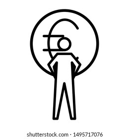 Money Icon, Vector Illustration, Business Outline