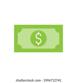 Money icon Vector Illustration. Dollar Money icon vector design concept for Payment, Finance, Currency and Trading Business. Money cash vector icon flat design for website, symbol, icon, sign, App UI