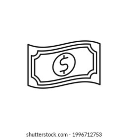 Money icon Vector Illustration. Dollar Money icon vector design concept for Payment, Finance, Currency and Trading Business. Money cash vector icon flat design for website, symbol, icon, sign, App UI