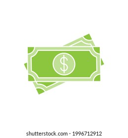 Money icon Vector Illustration. Dollar Money icon vector design concept for Payment, Finance, Currency and Trading Business. Money cash vector icon flat design for website, symbol, icon, sign, App UI