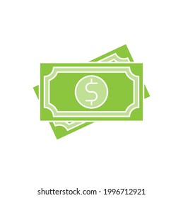 Money icon Vector Illustration. Dollar Money icon vector design concept for Payment, Finance, Currency and Trading Business. Money cash vector icon flat design for website, symbol, icon, sign, App UI