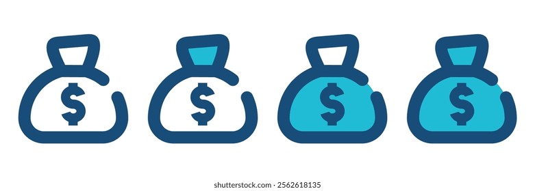  Money icon. Vector illustration element
