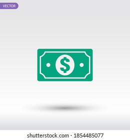 icono de dinero. Ilustración del vector EPS 10.
