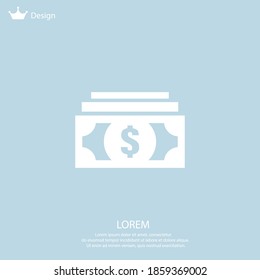 money icon. Vector illustration EPS 10.