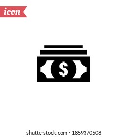 money icon. Vector illustration EPS 10.