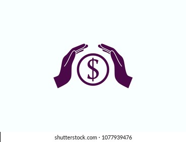 money  icon, vector illustration. Flat design style.