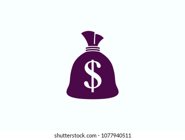 money  icon, vector illustration. Flat design style.