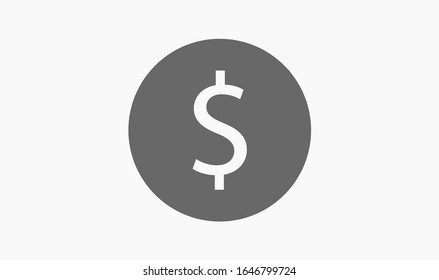 Money icon, vector illustration. Flat design style