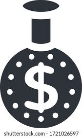 money icon vector illustration flat