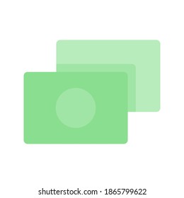 ilustración vectorial de icono de dinero. diseño plano de icono de dinero.