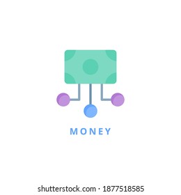 money icon vector illustration. money icon flat design.