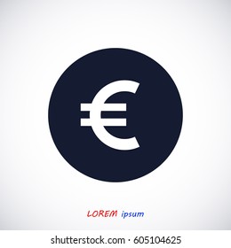 Money icon, vector illustration. Flat design eps 10