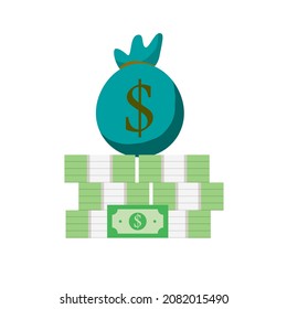 money icon vector illustration for income icon