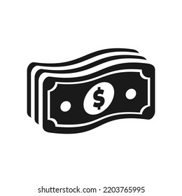 Money Icon Vector Illustration Logo Template in unique style. Suitable for many purpose, like web and mobile.