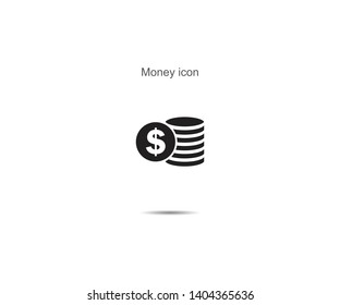 Money icon vector illustration on background