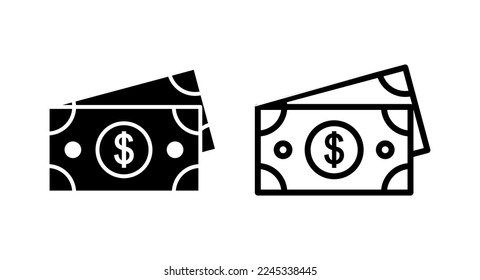 Money icon vector illustration. Money sign and symbol