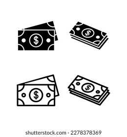 Money icon vector illustration. Money sign and symbol