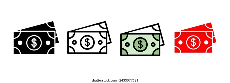 Money icon vector illustration. Money sign and symbol
