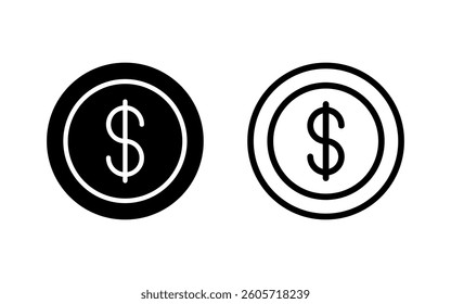 Money icon vector illustration. Money sign and symbol