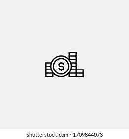 money icon vector illustrator sign