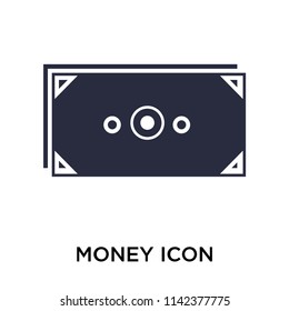 Money icon vector isolated on white background for your web and mobile app design, Money logo concept