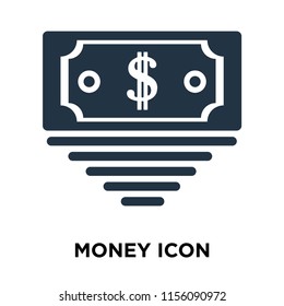 Money icon vector isolated on white background, Money transparent sign