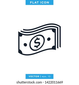 Money Icon Vector Logo Design Template