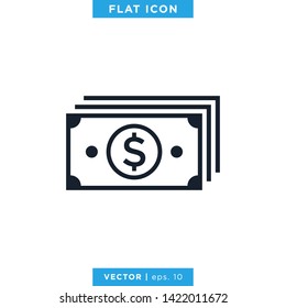 Money Icon Vector Logo Design Template