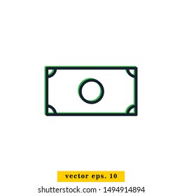 Money Icon Vector Logo Design Template