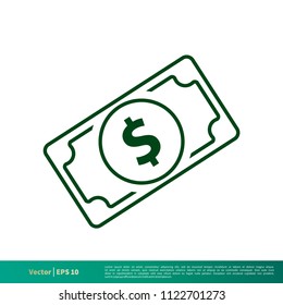 Money Icon Vector Logo Template Illustration Design. Vector EPS 10.