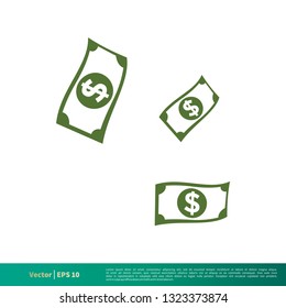 Money Icon Vector Logo Template Illustration Design. Vector EPS 10.