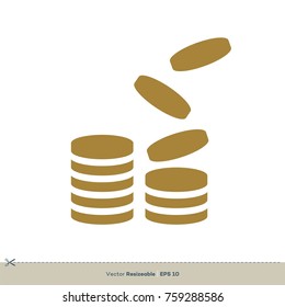 Money Icon Vector Logo Template Illustration Design. Vector EPS 10.