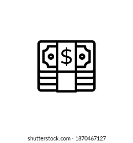 Icono de dinero en vector. Logotipo