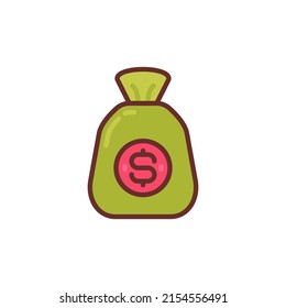Money icon in vector. Logotype