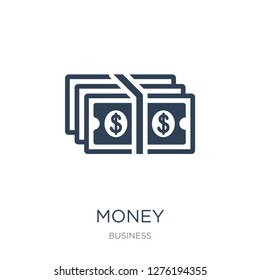 money icon vector on white background, money trendy filled icons from Business collection, money vector illustration