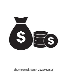 money icon vector on white background