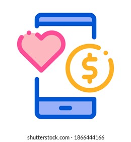 Money Icon Vector. Outline Money Sign. Isolated Contour Symbol Illustration