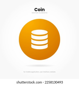 Money icon vector. Payment system, coins, dollar, euro, pound, cent sign with isolated on white background. Financial symbol. Coin icon.
